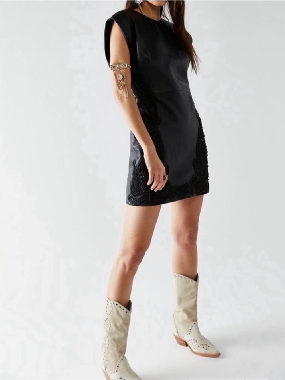 Free People leather dress- size 6